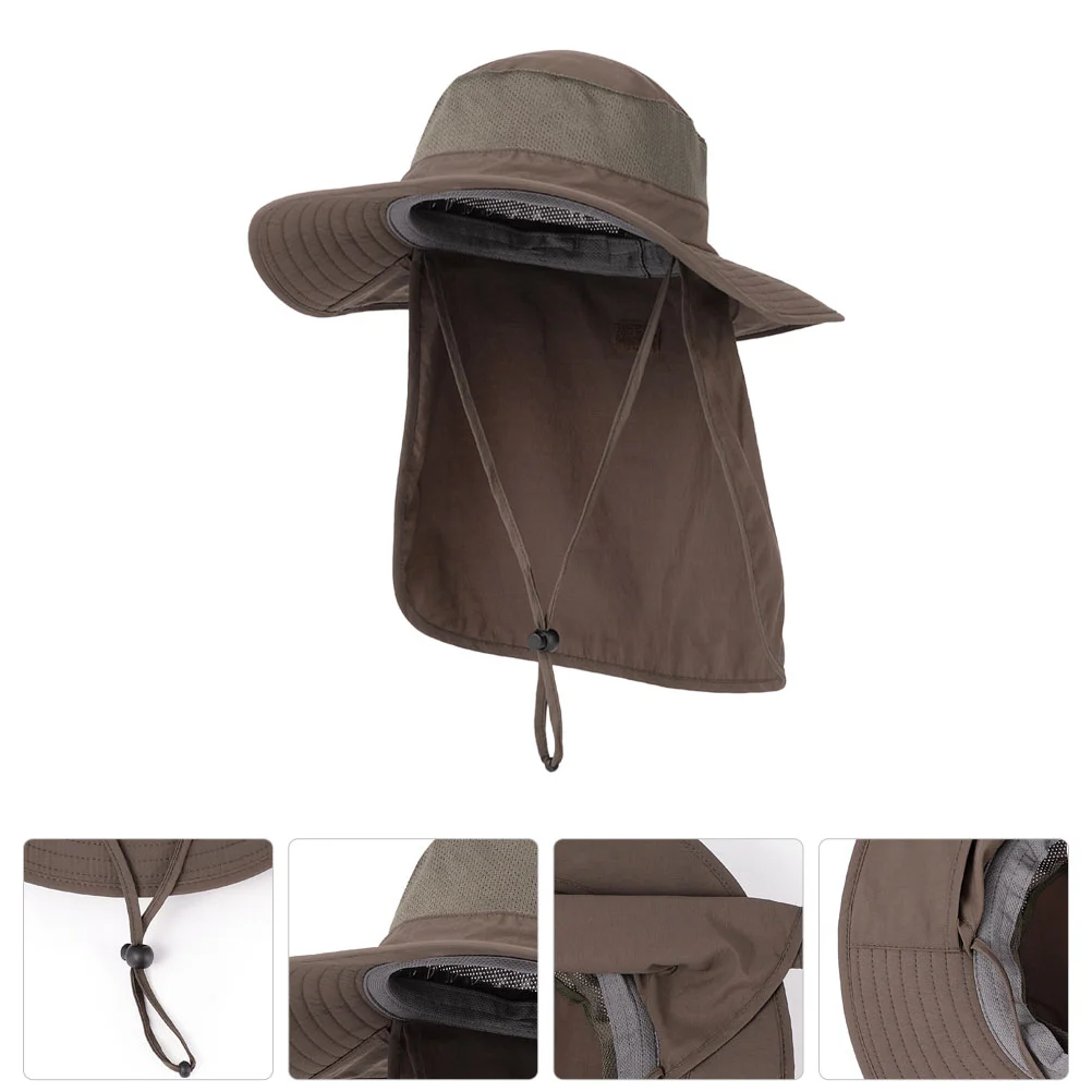 

Fisherman Hat Breathable Wide Brim Hat Fishing Caps Summer Bucket Hat Summer Sun Hat for Outdoor Fishing Summer Hiking