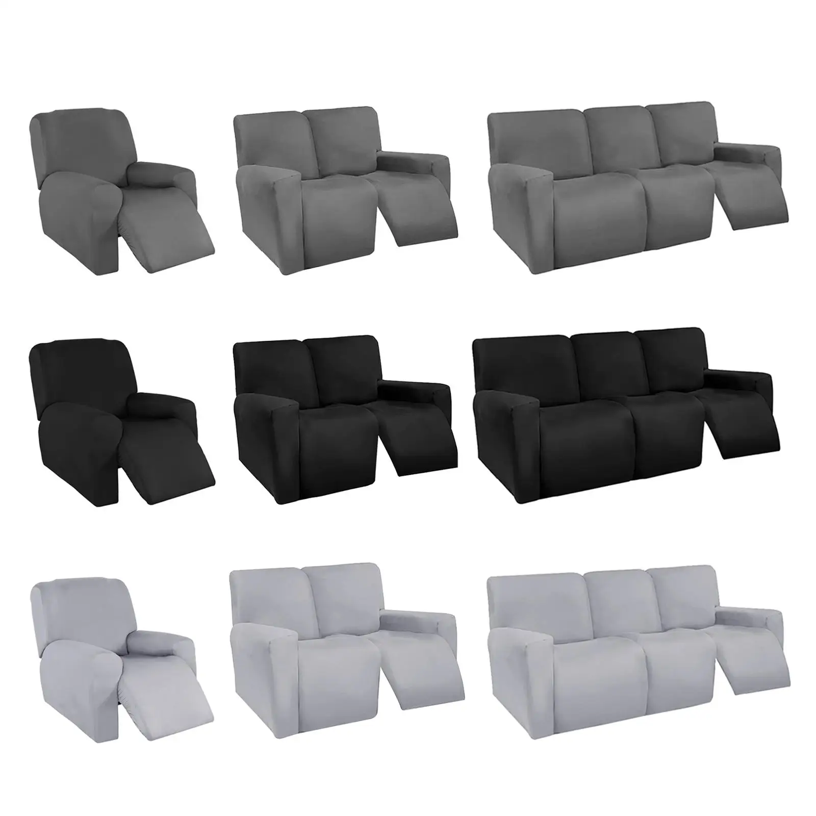 

Stretch recliner Sofa Covers Soft Furniture Protector Washable with Elastic Easy-Going Sofa Slipcover for Kids Cushion Couch