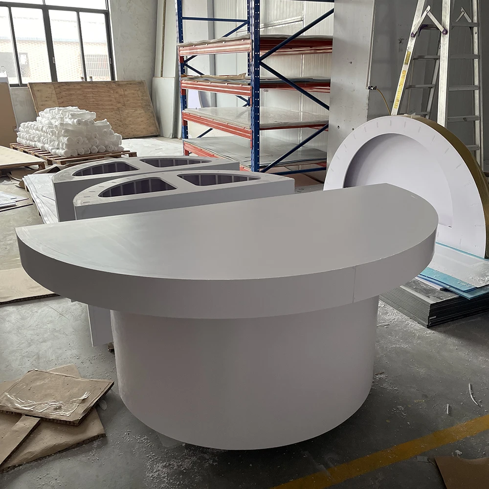 Элегантные классические белые полукруглые акриловые принадлежности для