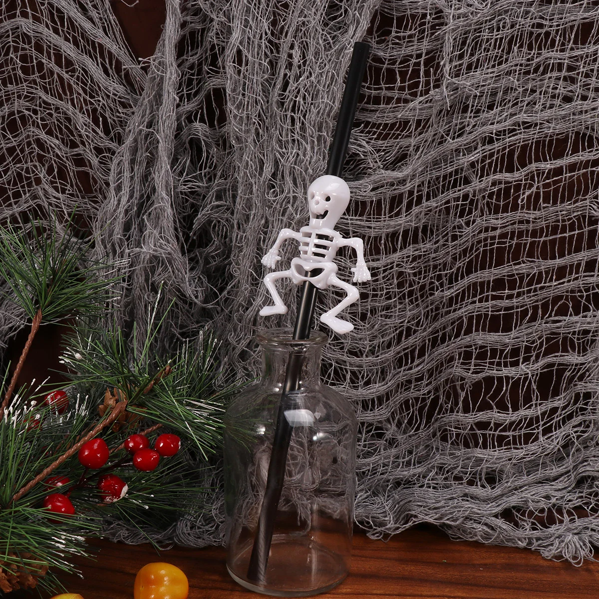 

10pcs Straight Straws Decorative Attractive Straws Decorative Straws Party Supplies for Beverage