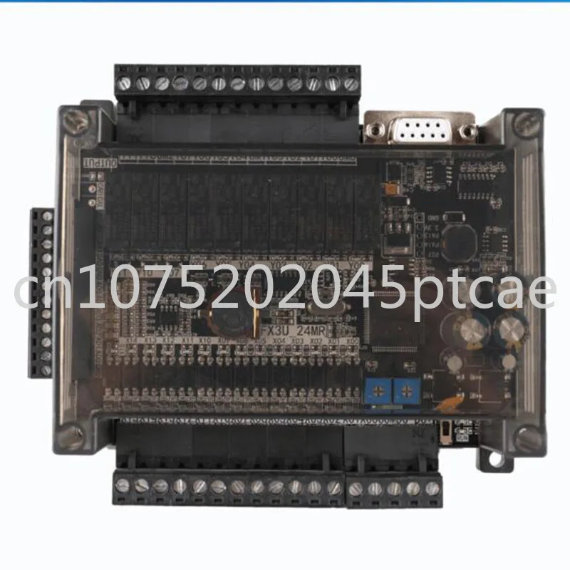 

FX3U-24MR 6AD 2DA 14 input 10 relay output high speed PLC industrial control board with RS485 and RTC