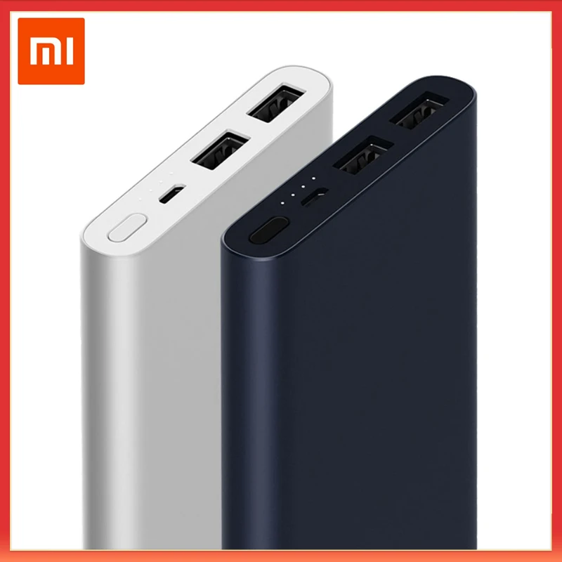 Портативное зарядное устройство Xiaomi Mi 10000 мАч 2 PLM09ZM внешняя батарея портативное зарядное устройство Xiaomi 18 Вт Быстрая зарядка портативное зарядное устройство Xiaomi с двойным USB выходом