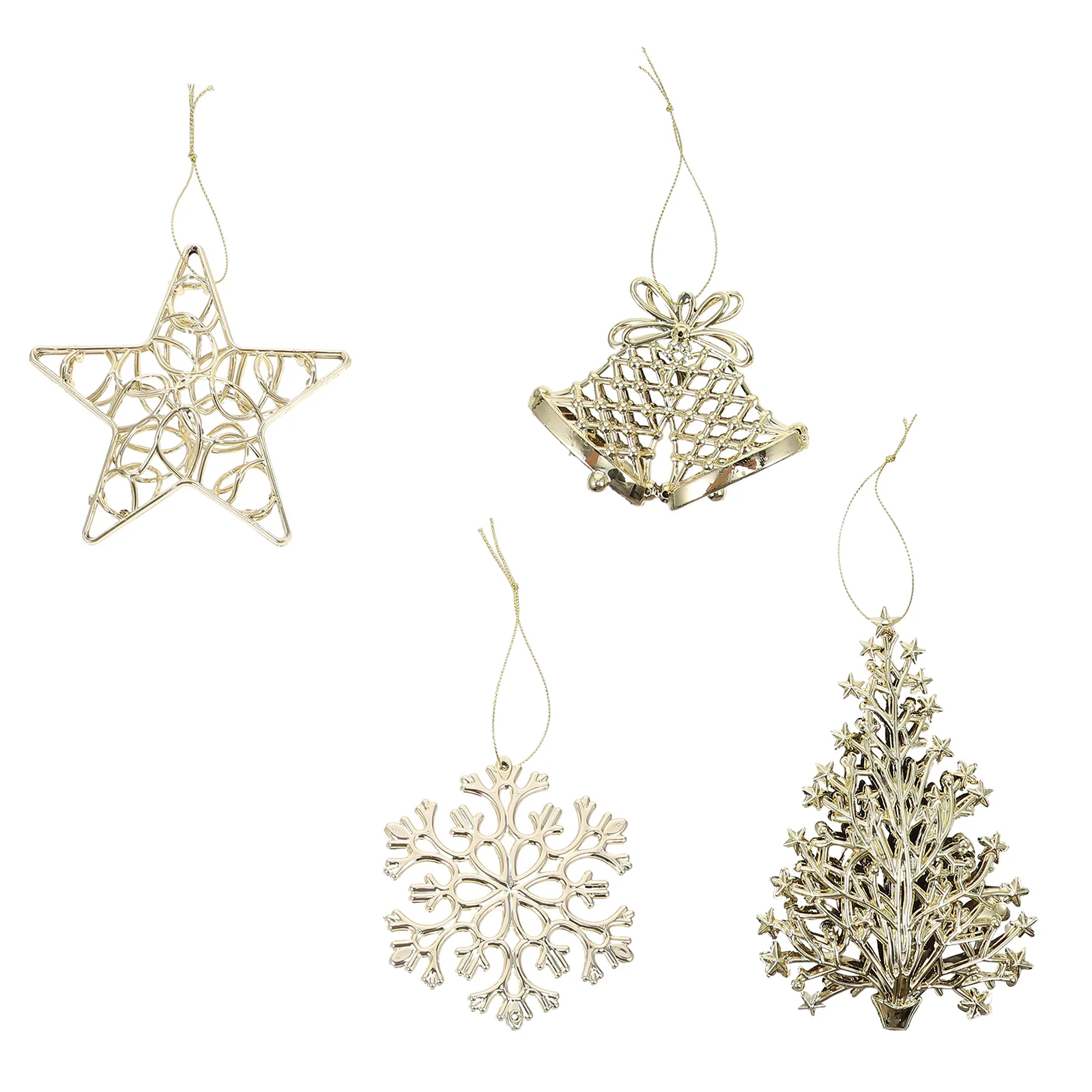 

4Pcs Christmas Pendant Xmas Tree Pendant Decor Adorable Decoration for Party