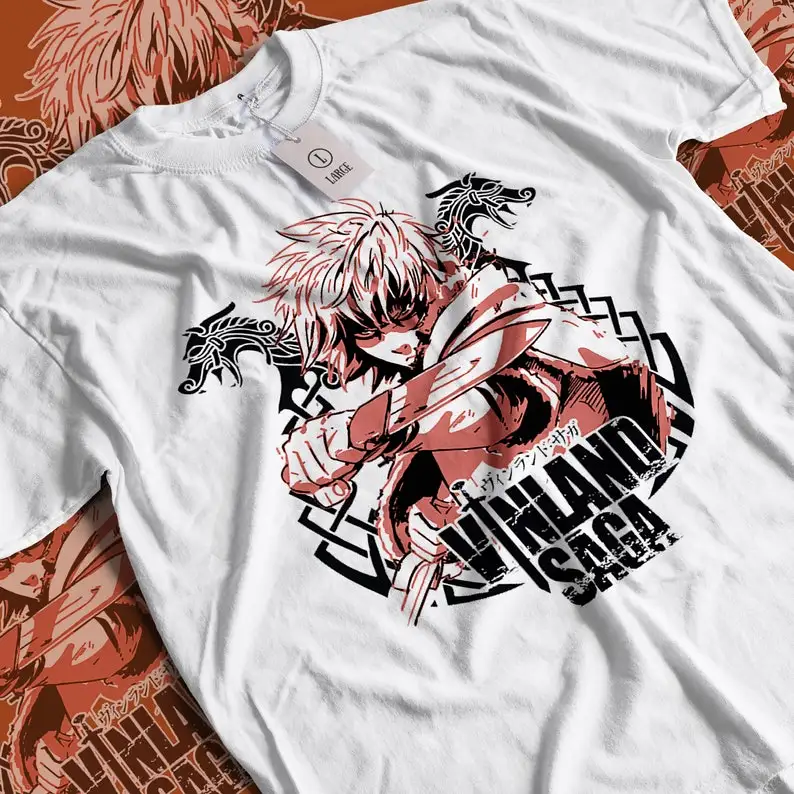 Футболка унисекс из аниме винland Сага с коротким рукавом