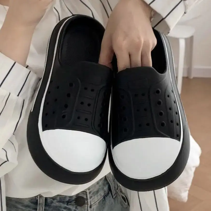 Туфли женские на толстой нескользящей подошве весну/лето