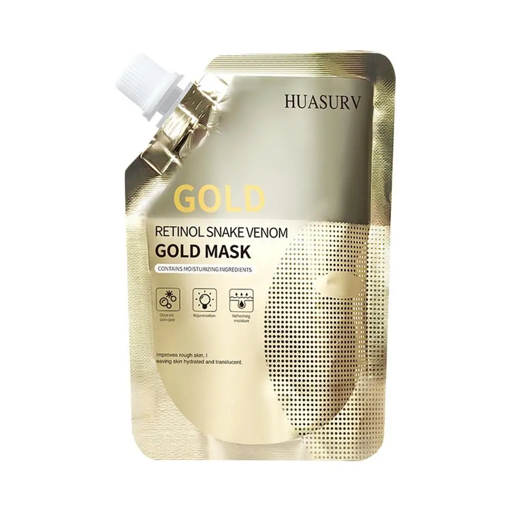 

110g Retinol Snake Gold Facial Mask Moisturizing Pore Acne Cleanser Lifting and Tightening Shrink Pores Tearing Mask