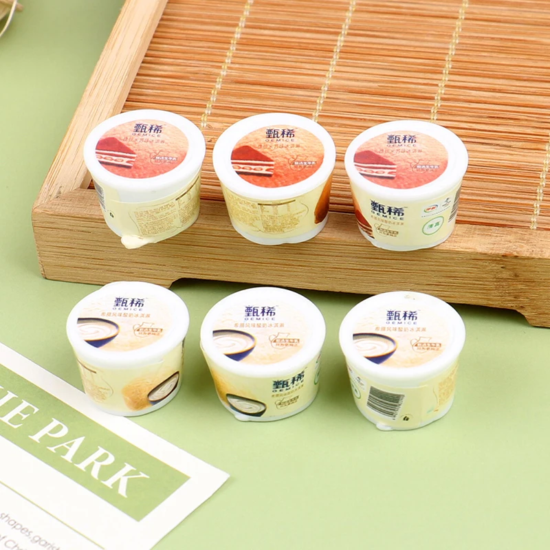 5 шт. кукольный домик еда мороженое масштаб 1:12 йогурт картонная Бутылка Чашка для