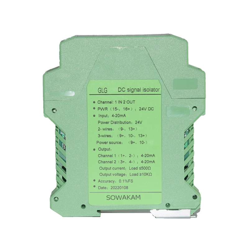 

Potentiometer Signal Isolator 0-200KΩ Input 4-20mA 0-20mA 0-5V 10V output Resistance Signal Conversion Displacement Transmitter