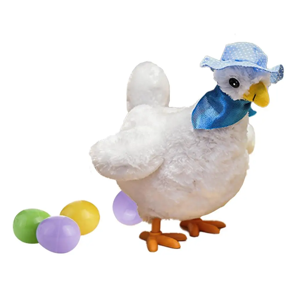 

Children's Electronic Toy Electric Hen Creative Will Lay Eggs Chick Simulation Hen With Capacitor Children Plush Toy Laying Hen