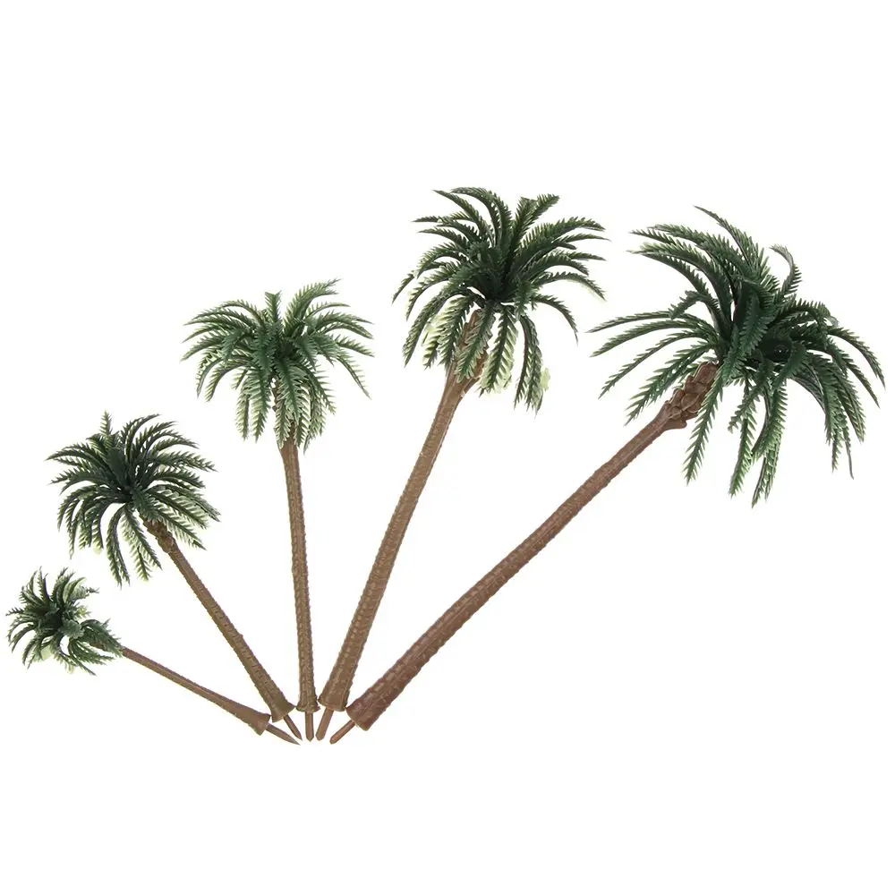 

Exquisite Sand Table Scenery model DIY Decor Plant Pots model Coconut Palm Tree Plastic Bonsai Craft Micro Landscape