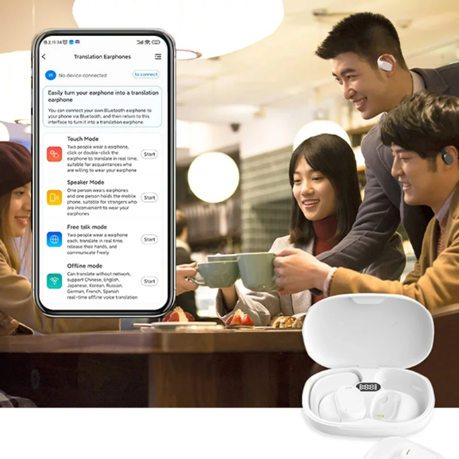 Портативное устройство для перевода голоса с онлайн-поддержки 144 языков