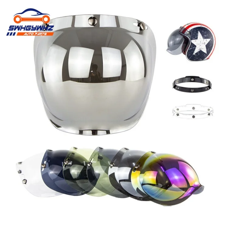 

Open Face Helmet Visor Motorcycle Helmet Bubble Visor Casco Moto Visor Lens Capacete Bubble Shield Motorcycle Helmets Accessorie