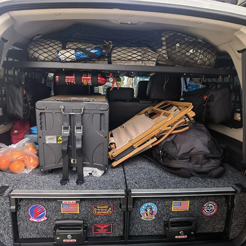 Для Mitsubishi Pajero V80 V93 V95 V97 V98 2007-2021 задний багажник для багажника модульный стеллаж