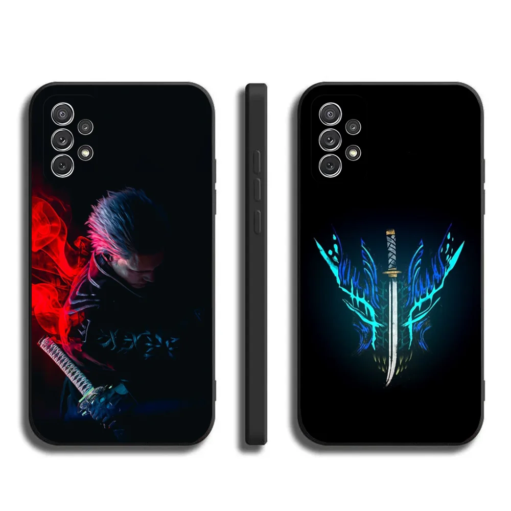 Чехол для телефона D-DMC 5 Dante Vergil Samsung Galaxy A20 A21s A22 A31 A32 A52 A53 A72 73 A80 A91 Мягкий черный