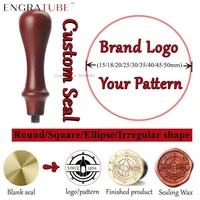 custom wax seal stamp with your own logo design diferent stamp head size 2025304050mm sealing stamp wedding stamp custom