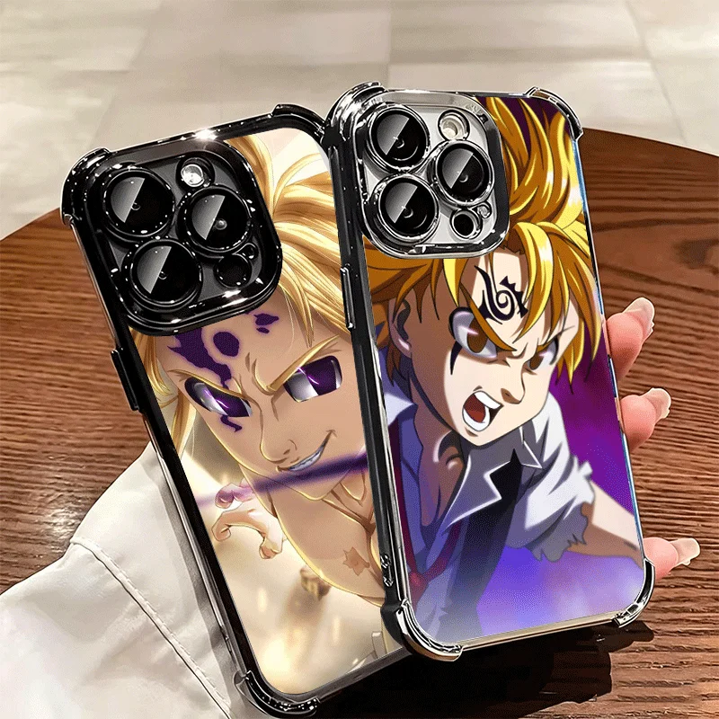 Фото Чехол для телефона Seven D-Deadlys Sins Meliodas с покрытием для iPhone 16 17 Pro Max Air 17E 16E 14 15 Plus 12 13 11, защита от падений №3
