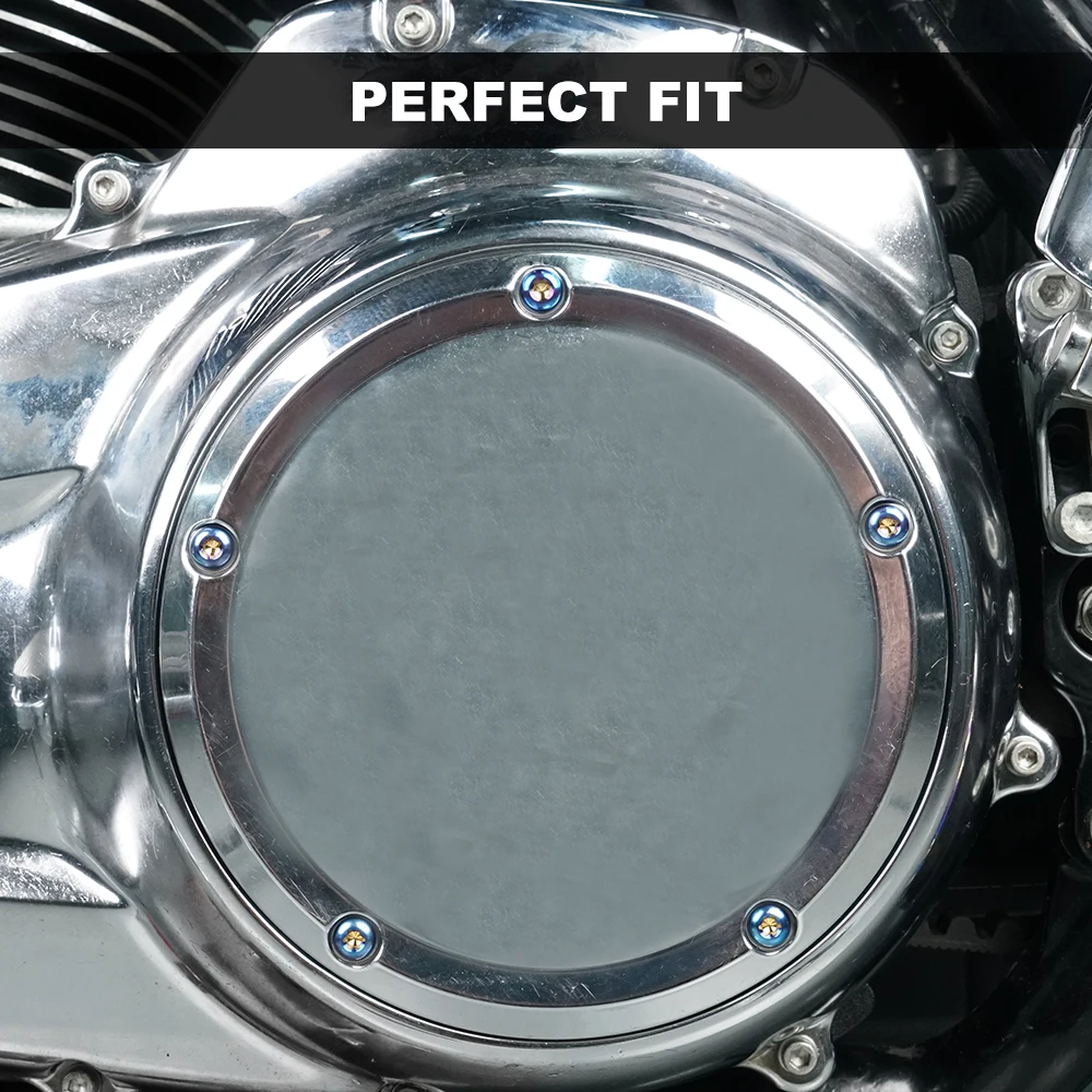 Мотоциклетные винты из титанового сплава болты Дерби Для Harley Dyna 06-17 Softail 08-18 Touring