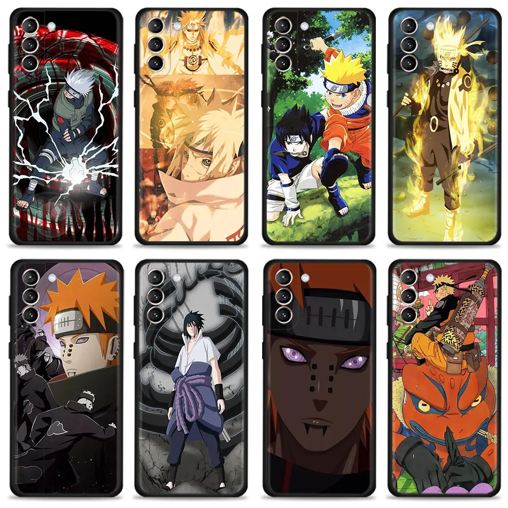 

Phone Case For Samsung Galaxy S22 Ultra 5G S10 S21 Plus S7 S9 S10e S20 FE 2022 S8 Silicon Naruto Anime Sasuke Pain Kakashi