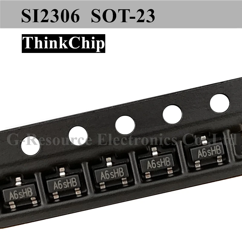 (100 шт.) SI2306 2306 SOT-23 2.8A SMD MOS полевой транзистор полевого эффекта (маркировка A6SHB)