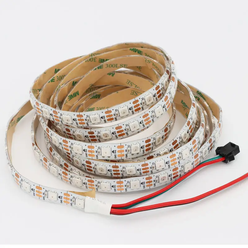 WS2812B LED Strip Light WS2811 IC Smart Pixels Neon Lamps Tape ws2812b IP30/IP65/IP67 30/60/74/96/144 Leds/M led strip