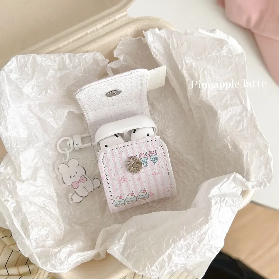 Чехол из искусственной кожи для Apple Airpods Pro 2