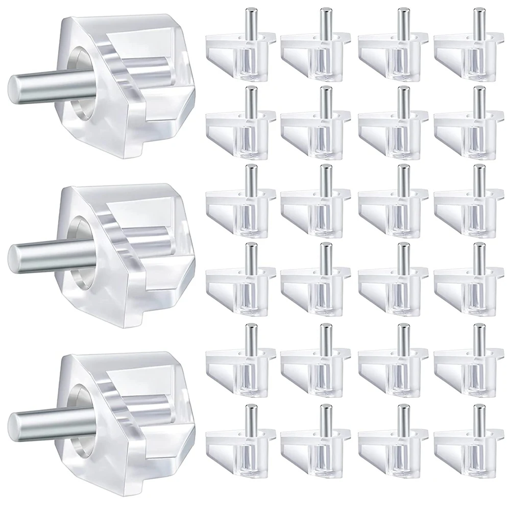 

Shelf Support Nails,Transparent Support Small Cabinet Rack Pin Replacement Nail Cabinet Rack Support Pin Rack Pin
