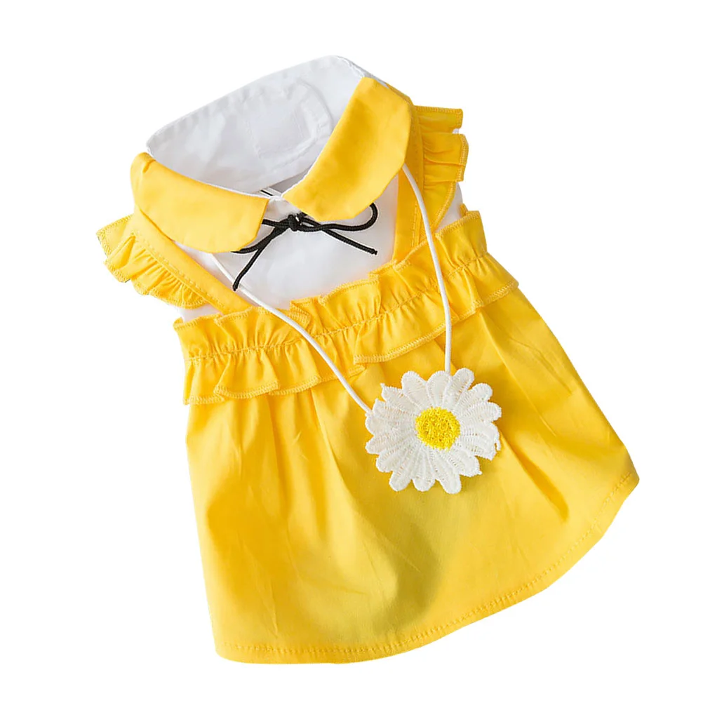 

Декоративное платье для собаки, платье из полиэстера для собаки, праздничное платье для щенка, украшение одежды для домашнего питомца