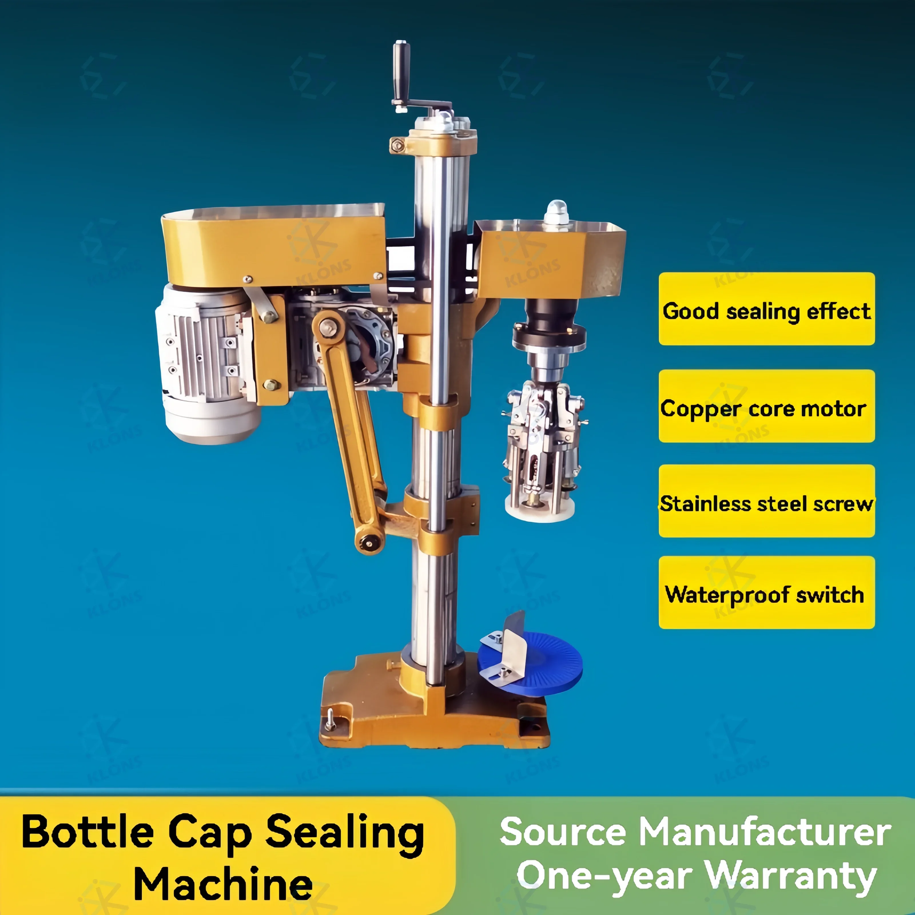 KSRC-1A полуавтоматическая одноступенчатая ручная машина для укупорки
