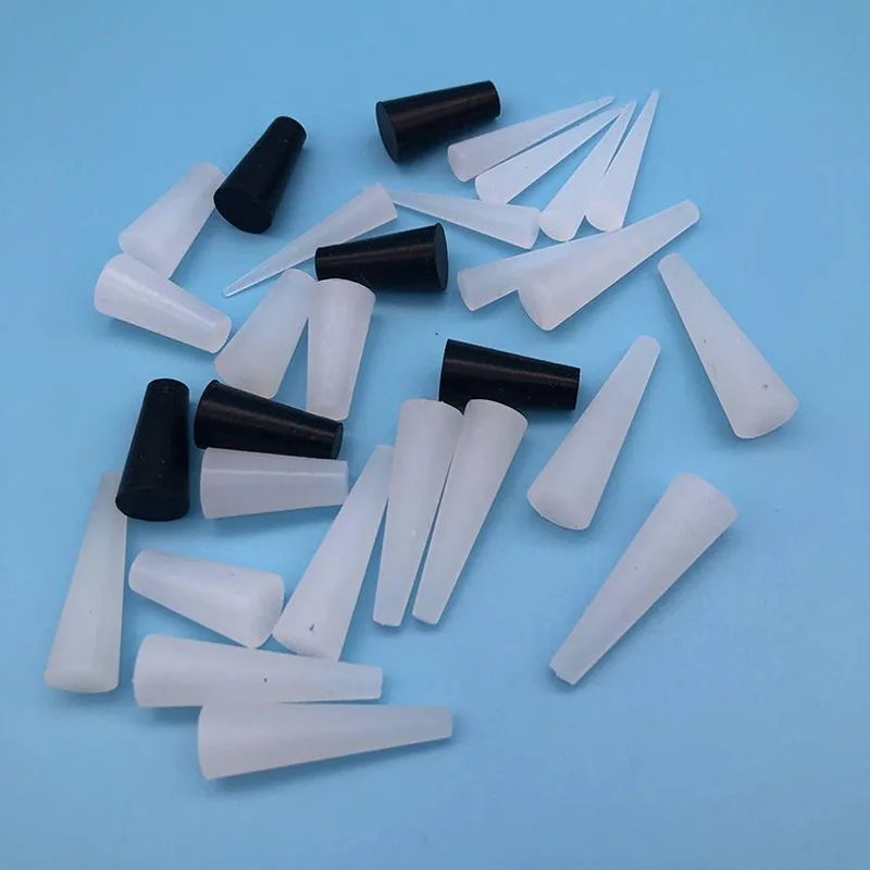Конические высокотемпературные силиконовые заглушки конические черные/белые