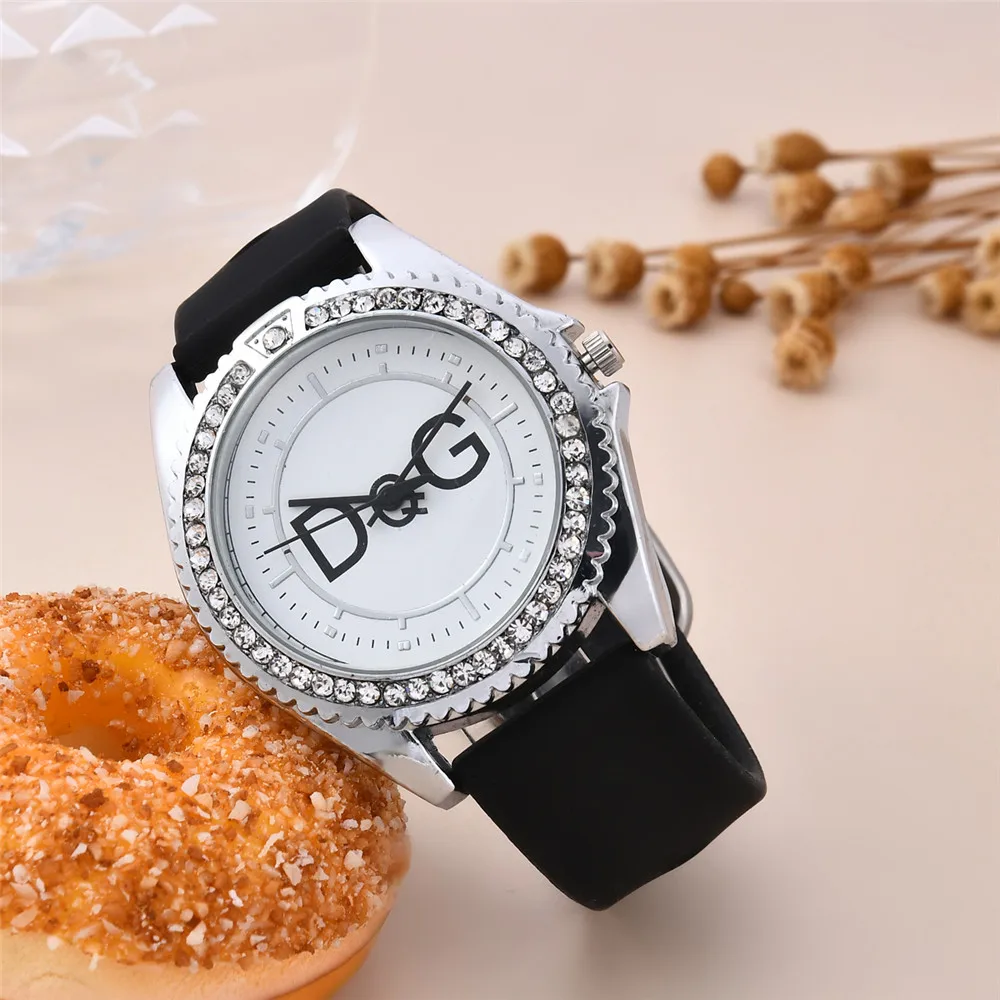 

New Fashion Diamond Luxury Silver Watch Men Black Rubber Men's WristWatch Male Clock Relogio Masculino 2023 Men Watches