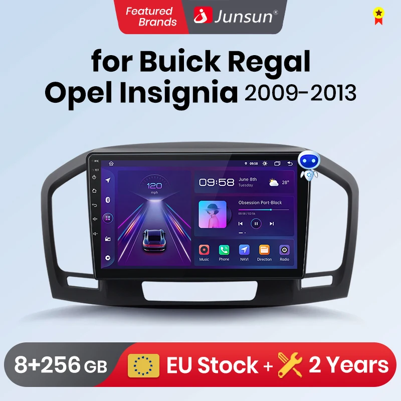 Автомагнитола Junsun V1 Pro для Buick Regal Opel Insignia 2009-2013 автомагнитола видеоплеер CarPlay Android 2
