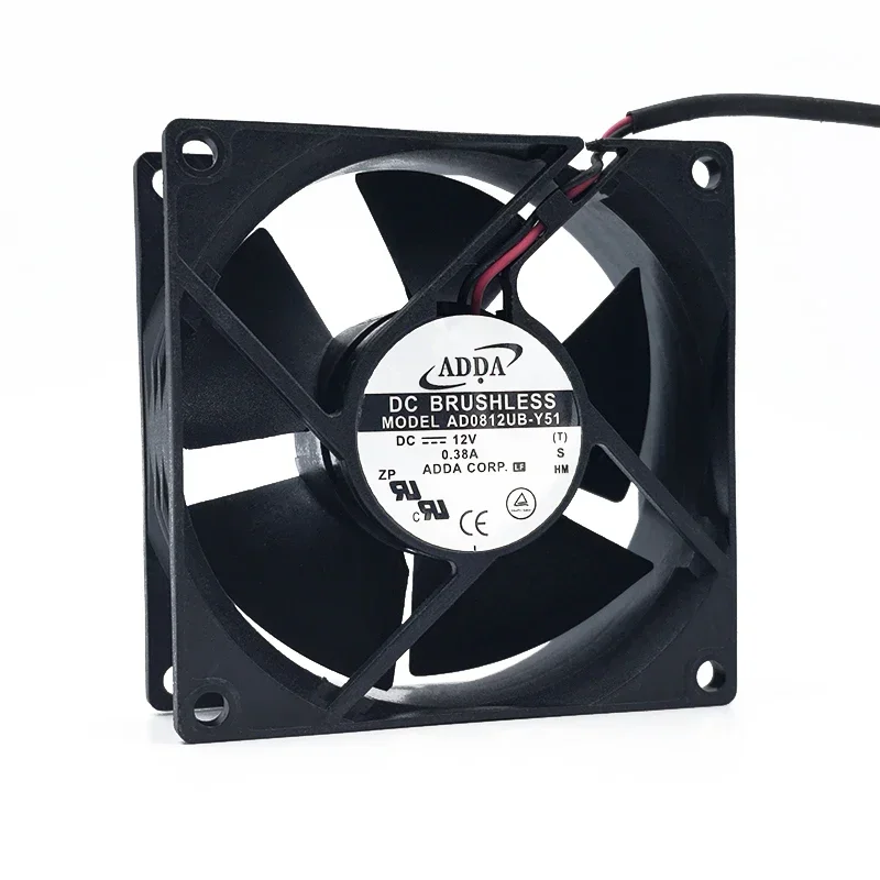 80*80*32 мм AD0812UB-Y51 Xiexi ADDA вентилятор 8032/DC12V 0 38A высокоскоростной охлаждающий 8 см