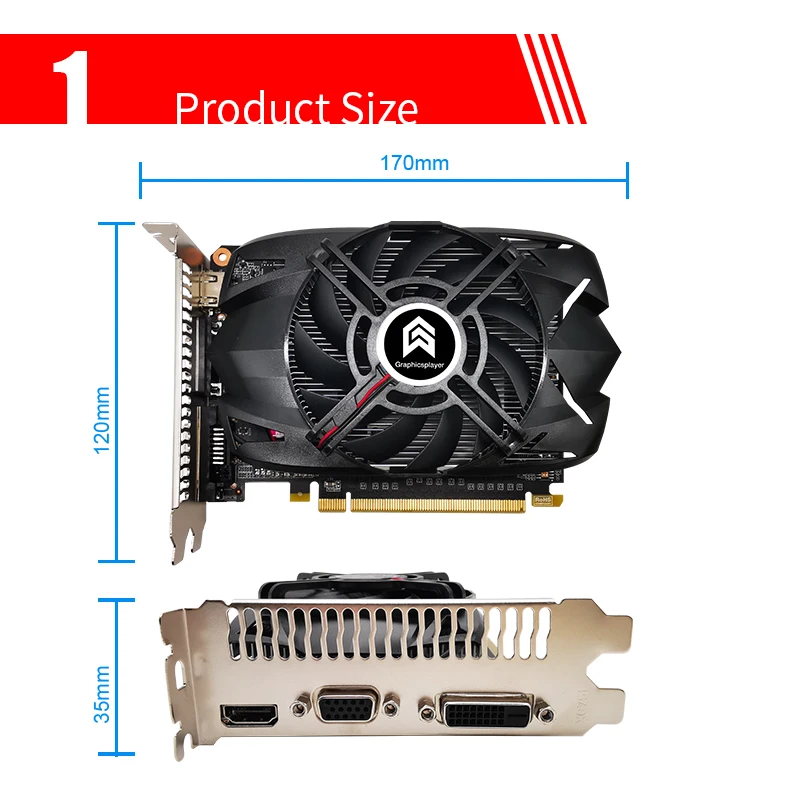 Оригинальная графическая карта GTX750 2 Гб 2048 бит VGA МБ Видеокарта GTX для ПК модель