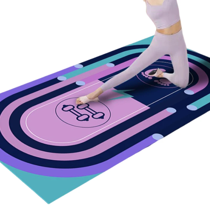 Коврик для йоги со скакалкой Радуга Спорт Дом Амортизирующий Коврики пола Фитнес