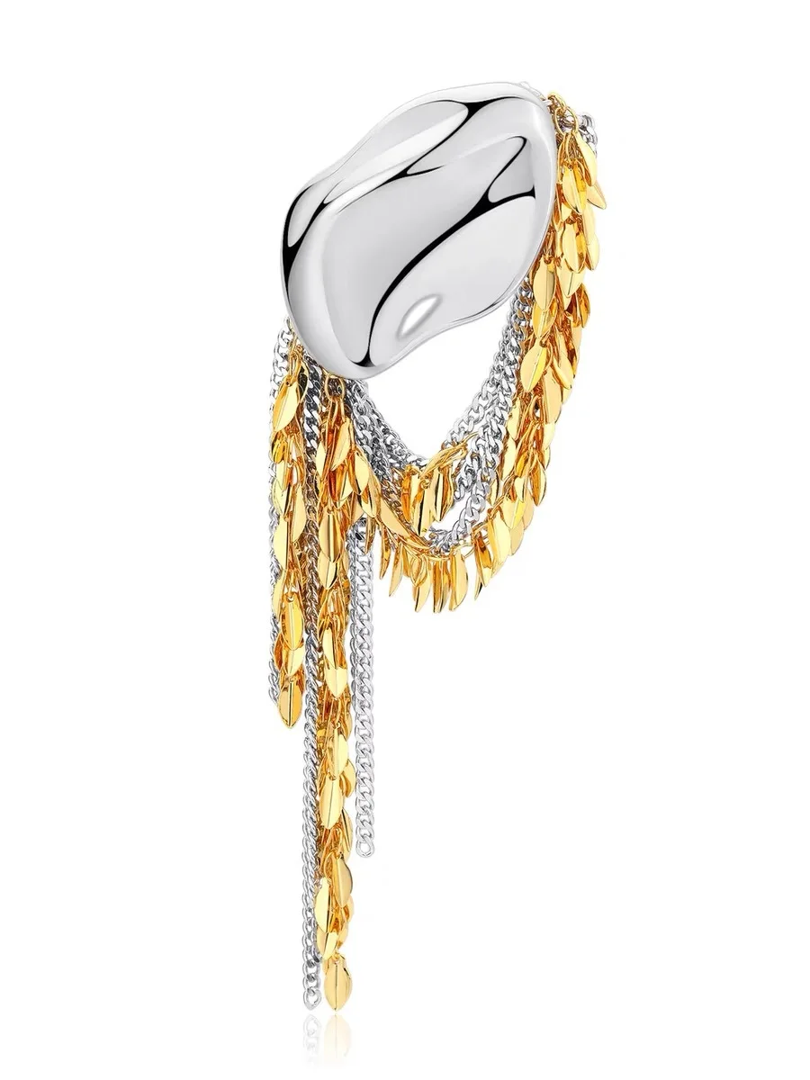 

Золотистый и серебристый двухцветный браслет LONDANY с кисточками для женщин, нишевой дизайн, высококачественный регулируемый браслет