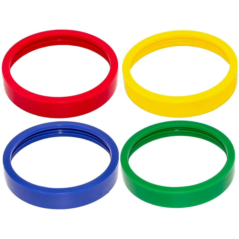 

4 упаковки цветных колец для губ, подходит для рукоятки 16 унций, для зеркальной соковыжималки 250 Вт MB1001