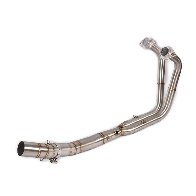 

Выхлопная труба для KAWASAKI NINJA 400 250 2017-2022, выхлопная система мотоцикла, глушитель, средняя Передняя звеньевая труба, без глушителя дБ