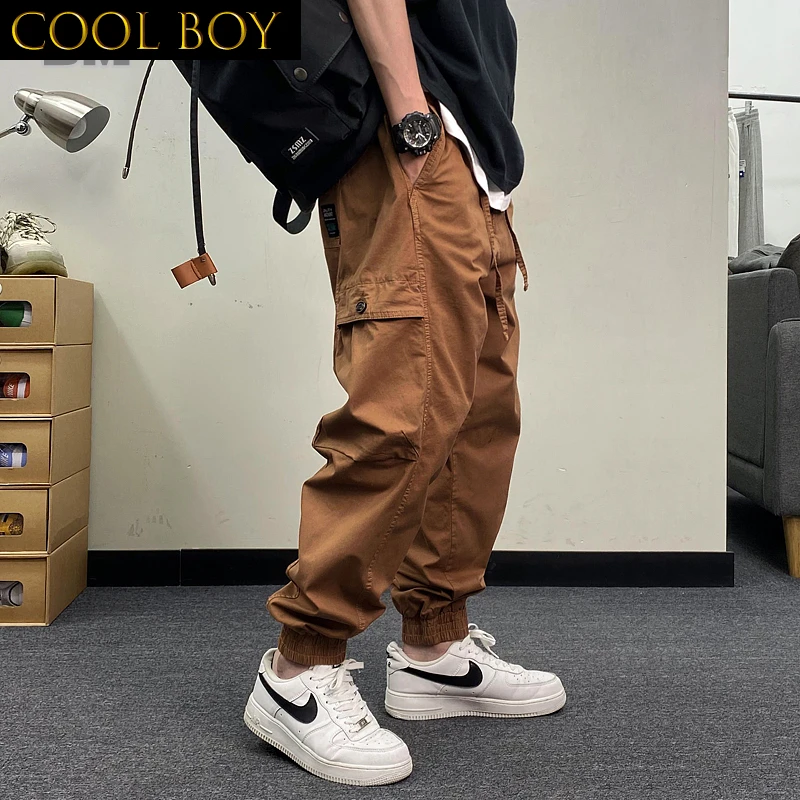 J BOYS Boutique American Hip Hop Loose Joggers Streetwear Trendy Cargo Pants Men Clothing Harajuku High Quality Casual Trousers