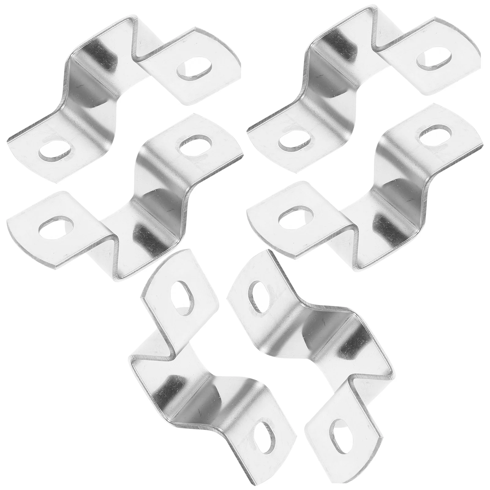 

6 Pcs Stainless Steel Pipe Clamp Clamps Heavy Duty Kickstand Brackets U-shaped Fence Woodworking 304 Clip