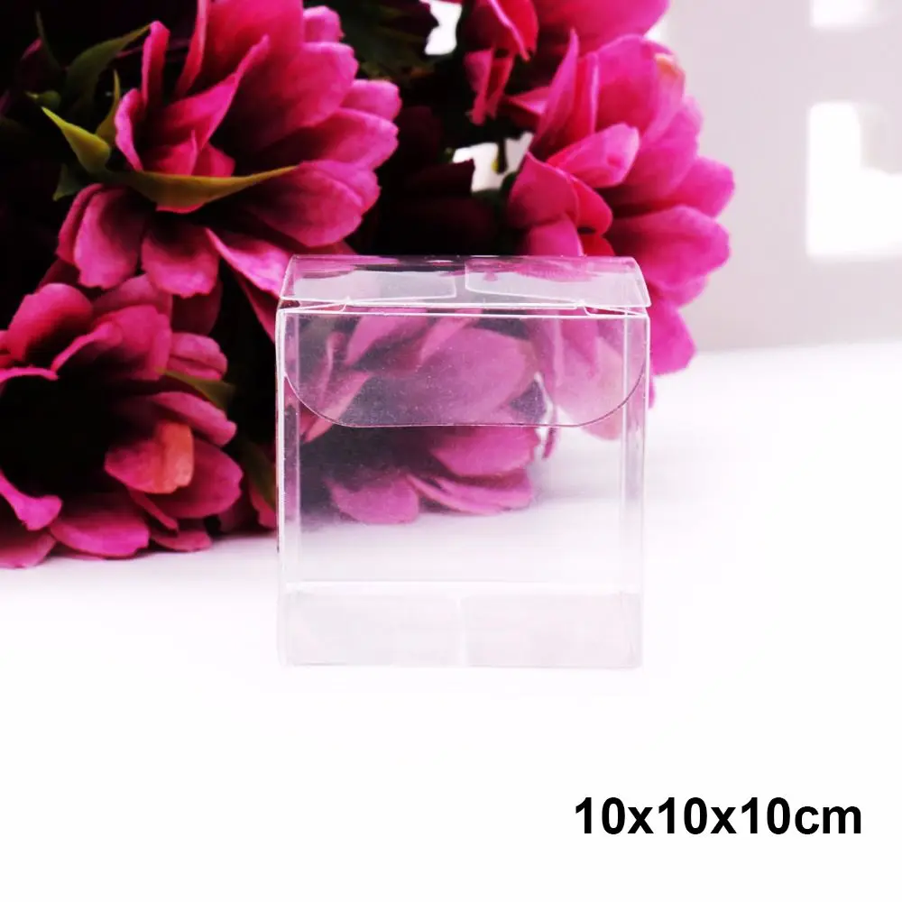 

Подарочные коробки прозрачные пластиковые 10 шт