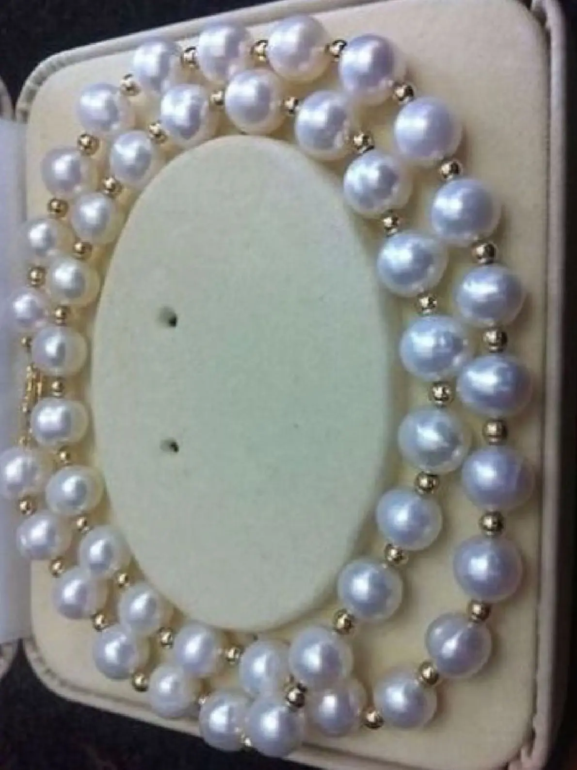 

Очаровательное ожерелье AKOYA из белого натурального жемчуга ААА + 9-10 мм 18 дюймов 14 к