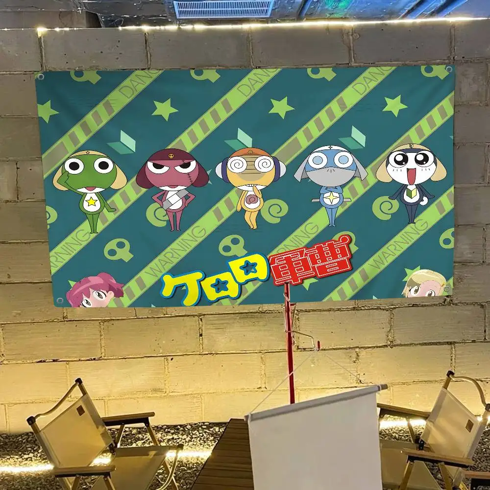 Фото Аниме-флаг K-Keroro Gunsou с лягушкой в стиле INS для украшения уличных вечеринок и создания атмосферы №1
