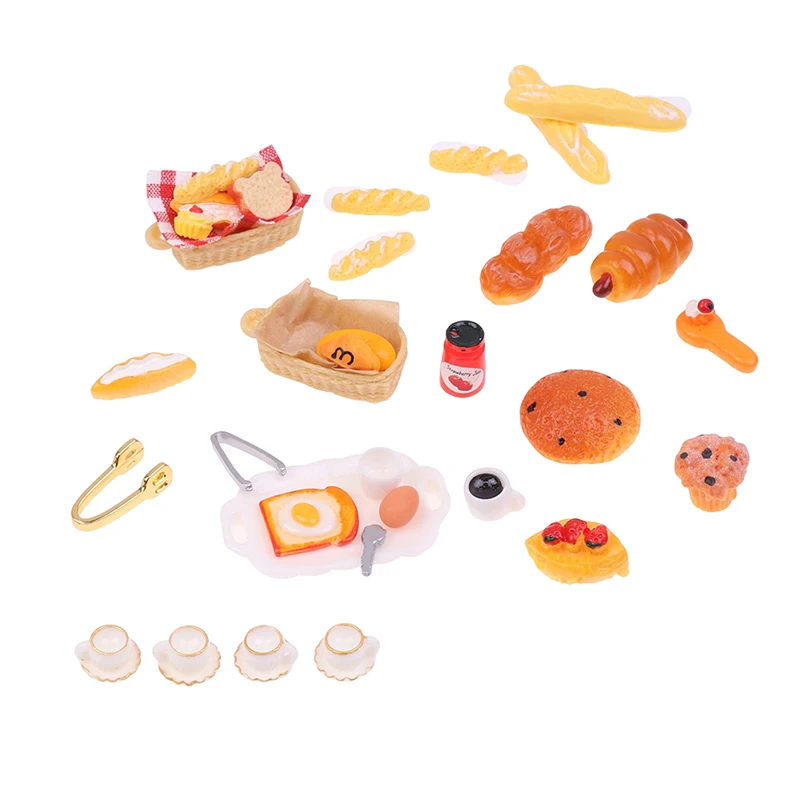 

1 комплект, миниатюрный кукольный домик, мини-кухня для завтрака, кофейная чашка, Игровая кухня, искусственные игрушки для кукол