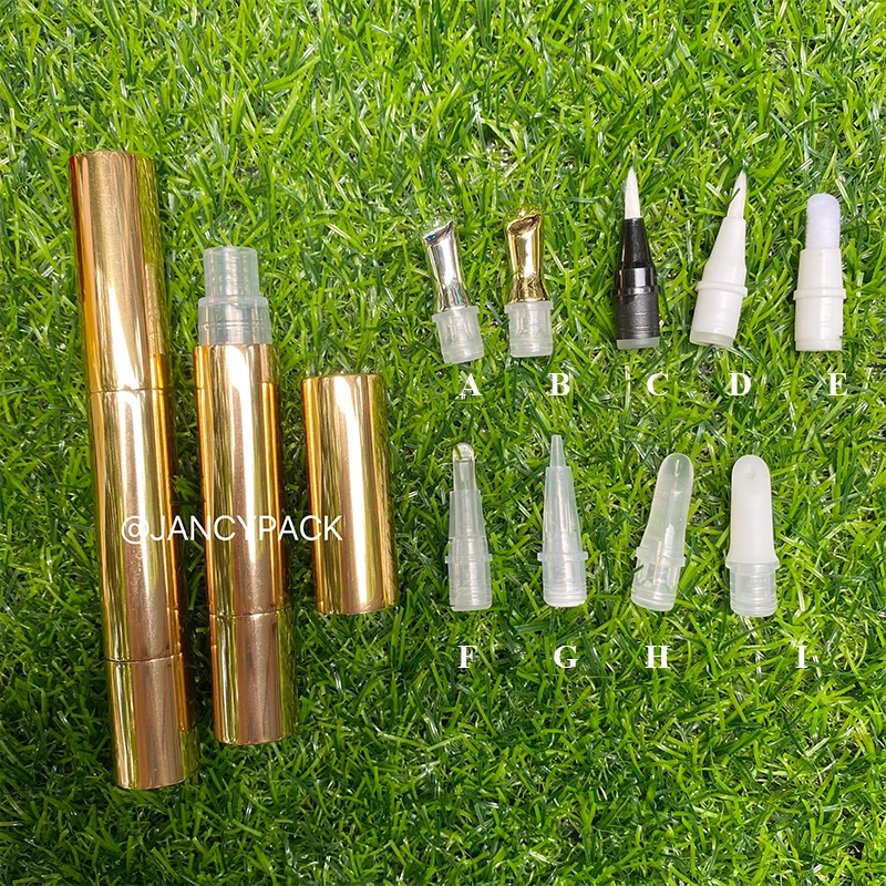 

5ml Gold Sliver Empty Eye Gel Twist Pen Cuticle Revitalizer Nutrition Oil Nail Art Treatment Manicure Soften Liquid Tube