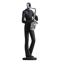 new musician ornament piano saxophone musical instrument desktop european ornament living room entrance desktop ornament