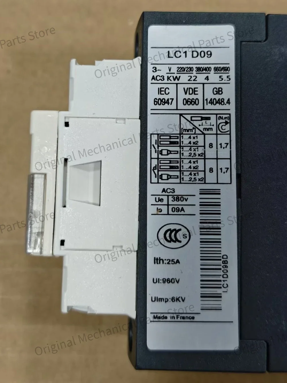 Фото 1 шт. Совершенно новый контактор LC1D09BD LC1-D09BD DC24V. Быстрая обработка заказа. №3