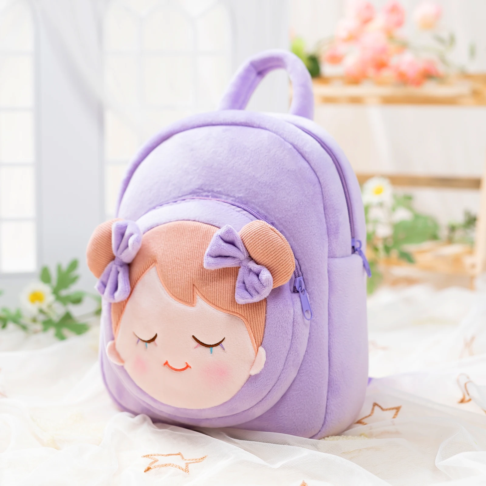 

Уличные плюшевые рюкзаки Starpony для детей, школьный ранец для детского сада, милый фиолетовый рюкзак для девочек, подарок на день рождения