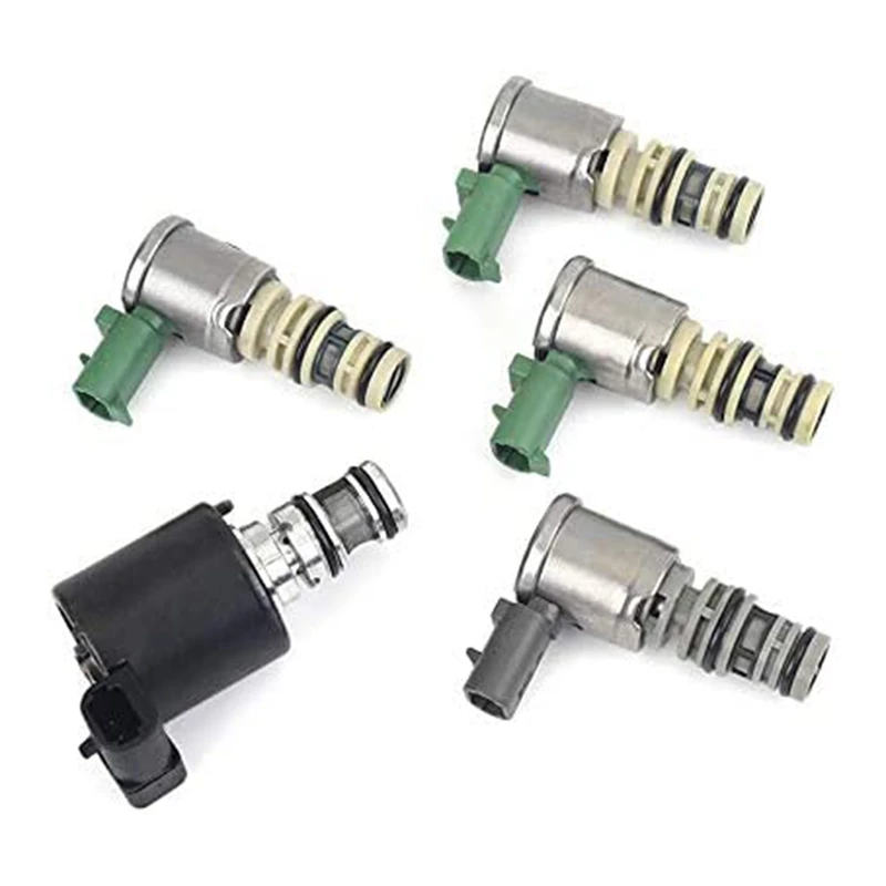 5Pcs Transmission Solenoid Valve Kit Set 5L40E Fit For BMW 3-Series CADILLAC CTS 2001 2002 2003 2004 2005 2006 2007