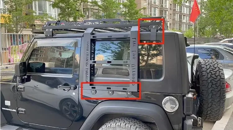 Верхний багажник на крышу багажные ящики боковая складная лестница дверная для