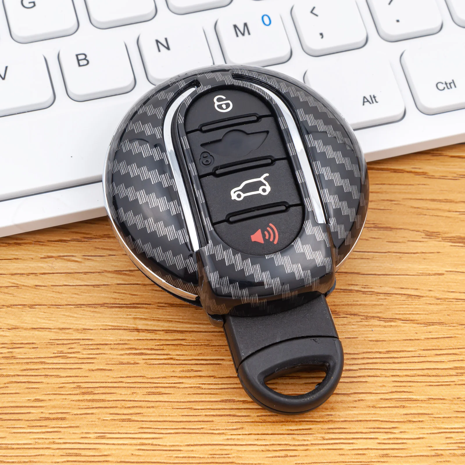 Чехол для автомобильного ключа из АБС-пластика и углеродного волокна, чехол для 2015-2022 мини медного люка, кабриолета, Clubman Countryman F54 F55 F56 F57 F60 Чехол для автомобильного ключа из АБС-пластика и углеродного волокна, чехол для 2015-2022 мини медного люка, кабриолета, Clubman Countryman F54 F55 F56 F57 F60